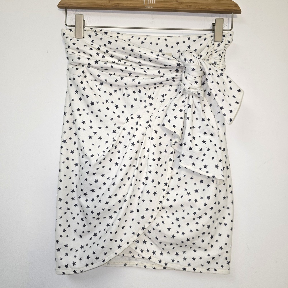 Koch Wrap Skirt Size XS Stars Womens Relaxed Fit Americana USA Made Mini Preppy